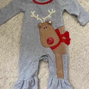 Mud Pie Reindeer Romper